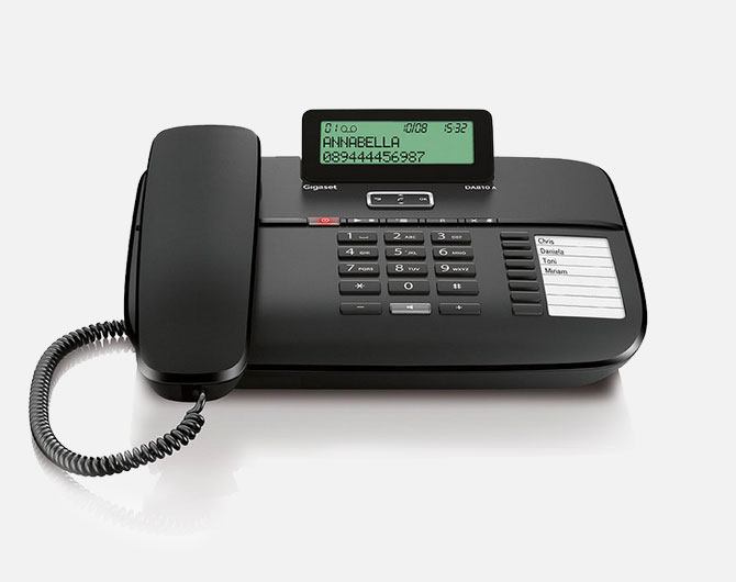 Via your analogue phone